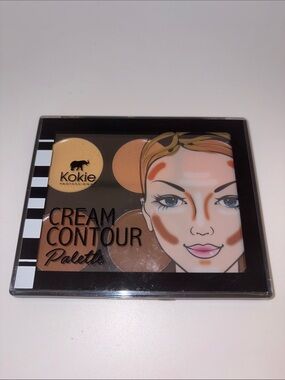 Kokie Cream Contour Palette — Warm Brown & Light Cream Shades